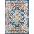 Mayberry Rug 5 ft. 3 in. x 7 ft. 3 in. Barcelona Isabella Area Rug, Blue BC9056 5X8